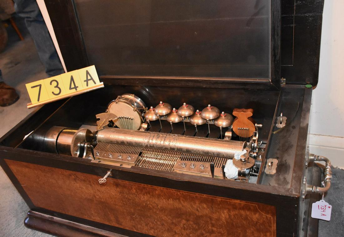 Excellent Orchestral Organ Cylinder Music Box (1 of 4)