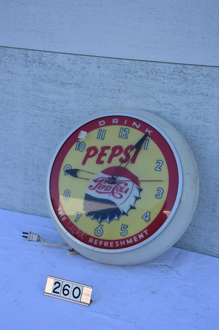 Pepsi Advertising Clock (1 of 2)