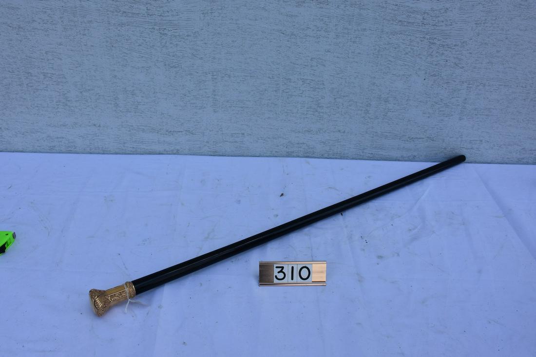 Gold Cap Walking Stick (1 of 2)