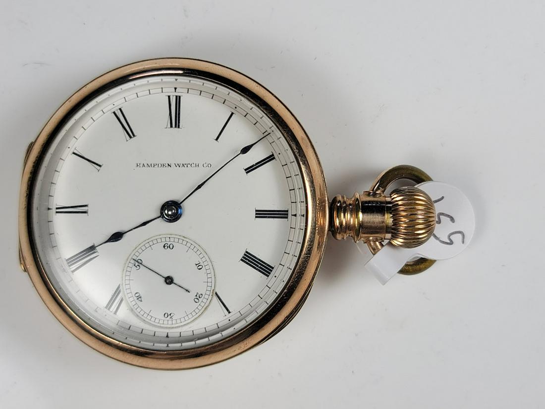 Hampden Open Face Pocket Watch (1 of 2)