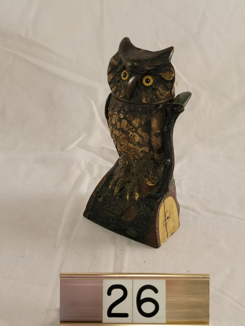 Cast Iron Owl Bank (1 of 6)