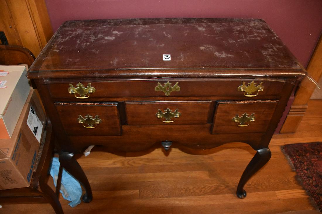 Early American Queen Anne "Bradford" Lowboy (1 of 1)