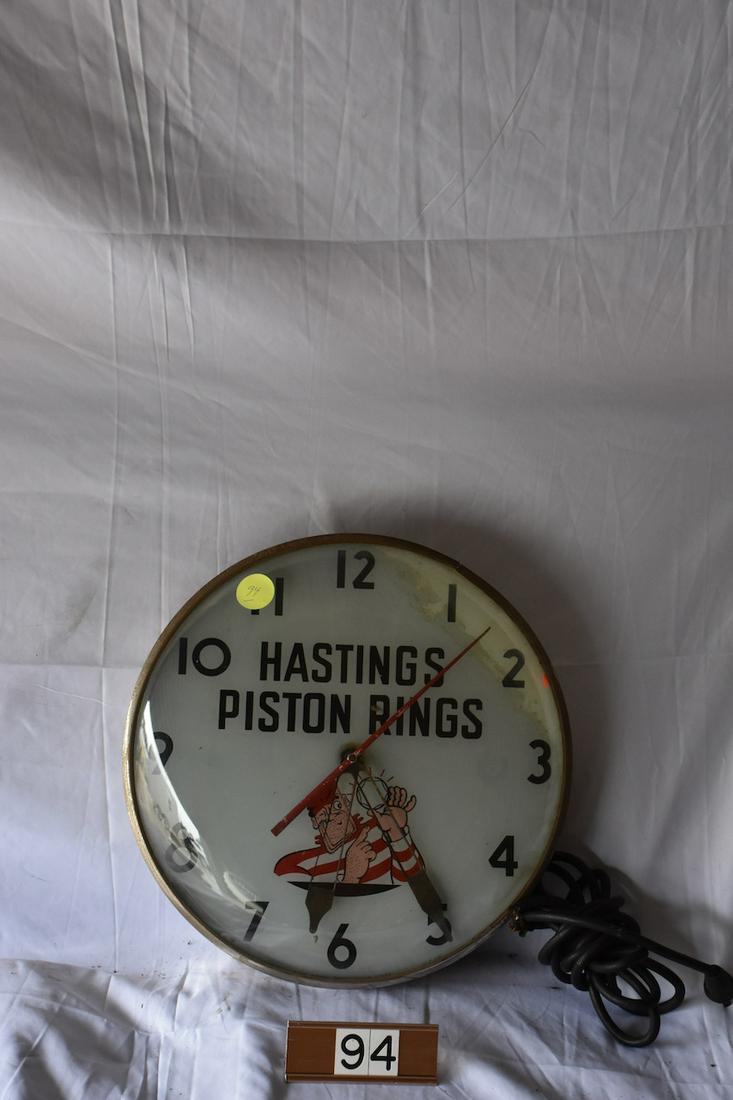 Hastings Piston Advertising Clock (1 of 2)