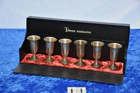 Towle Sterling Snifters: Cased set in original box. 120 grams