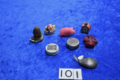 Group of Sewing Tape Measures: 8 total. Adrian State Bank, Bee Hive, Lufkin, celluloid etc.