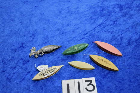 Sewing Items: Lydia Pinkham, sterling, etc. 6 total