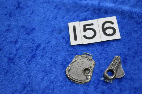 2 Sterling Tip Cutters: Advertising for Horse and harness and a floral example