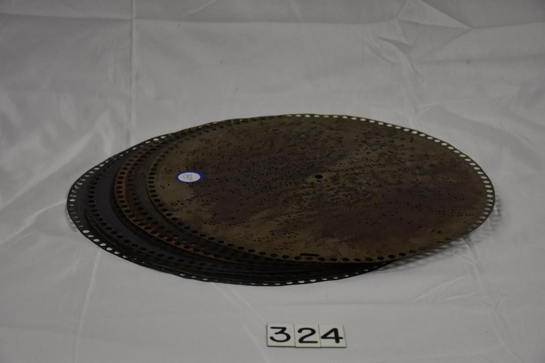 10 Regina 15-1/2" Music Box Discs: 10 total
