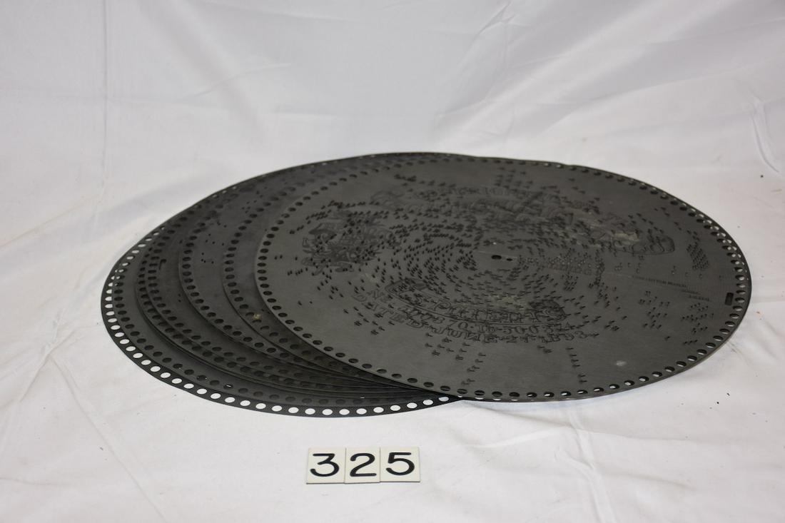 10 Regina 15-1/2" Music Box Discs: 10 total