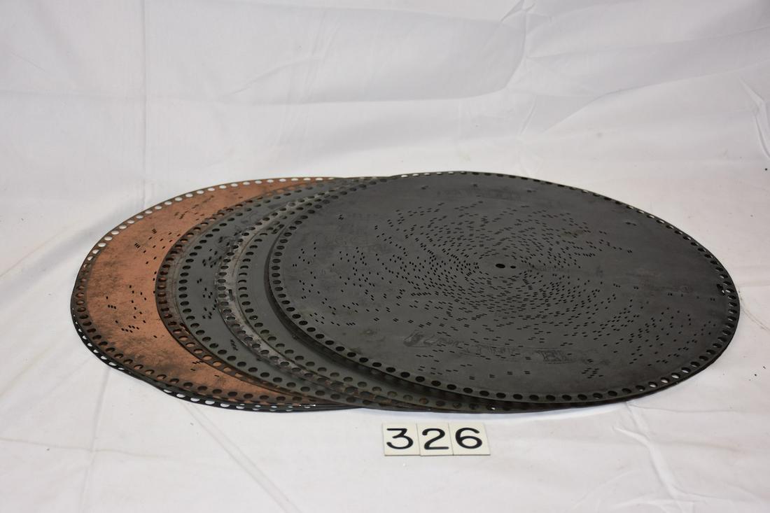 10 Regina 15-1/2" Music Box Discs: 10 total
