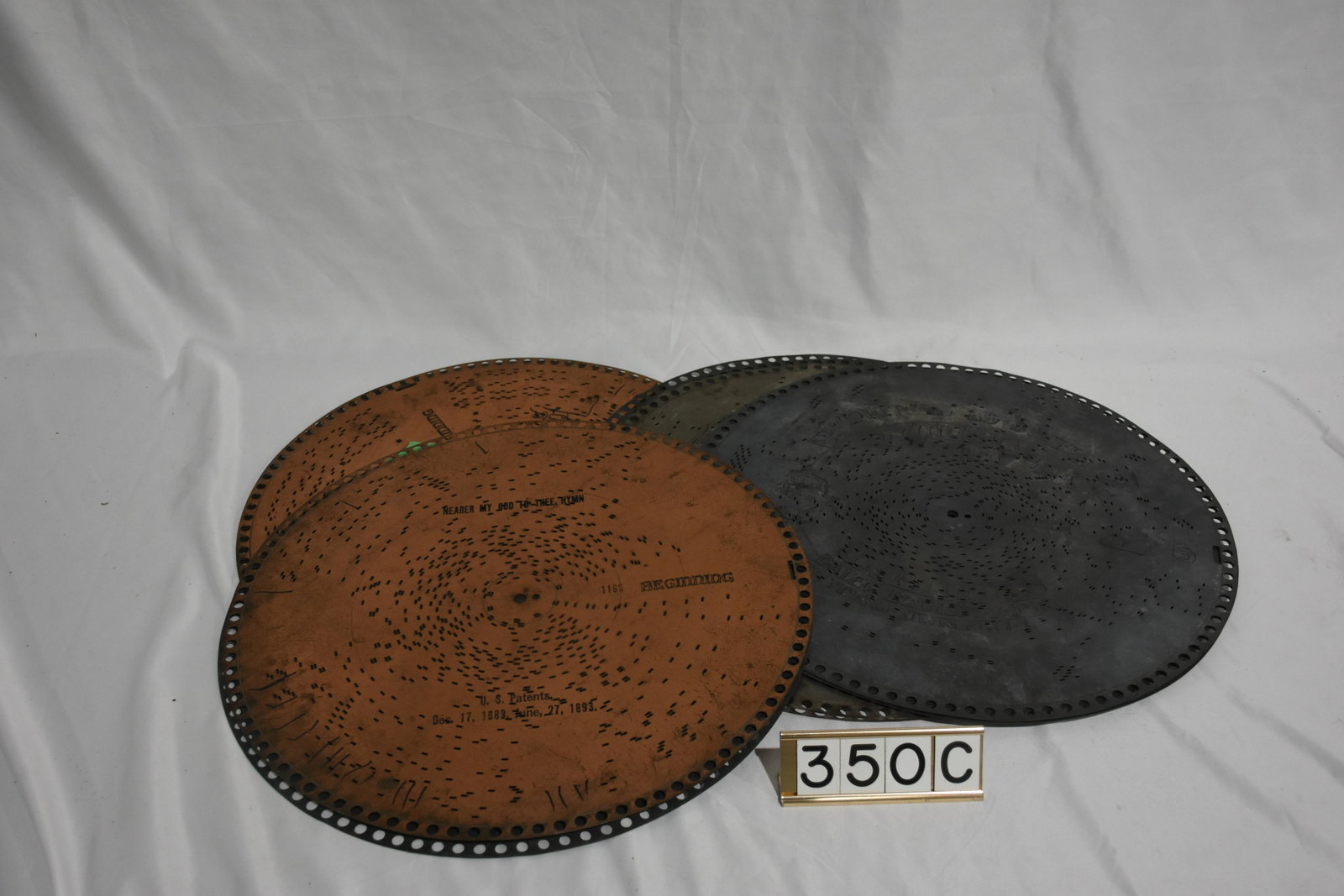 Regina 15-1/2" Music Box Disc: 9 total.