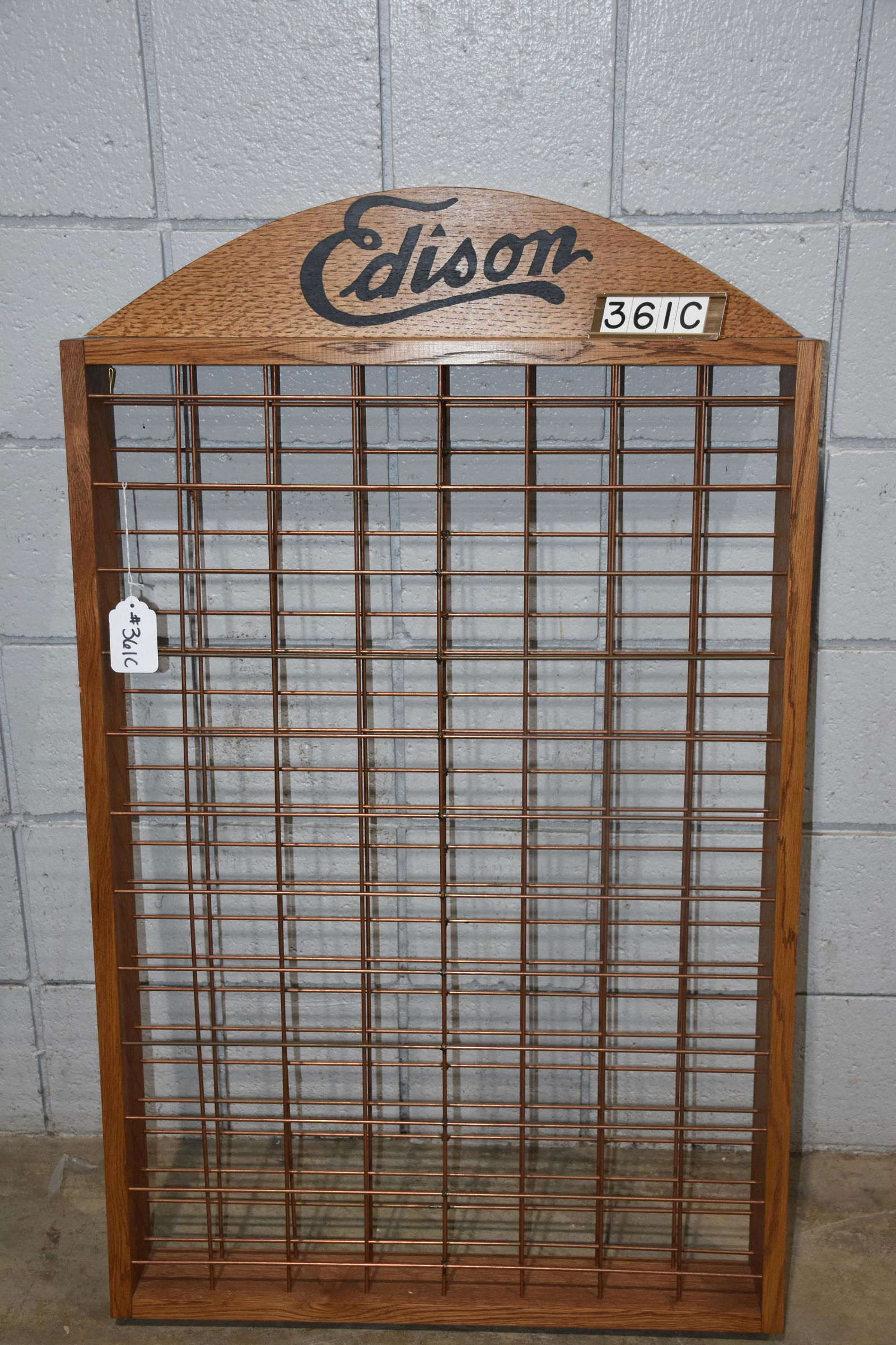 Modern Edison Cylinder Record Wall Rack (1 of 1)