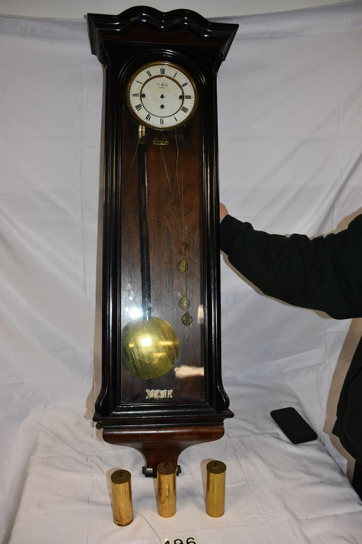 F. Wehrle Triple Weight Wall Clock (1 of 2)