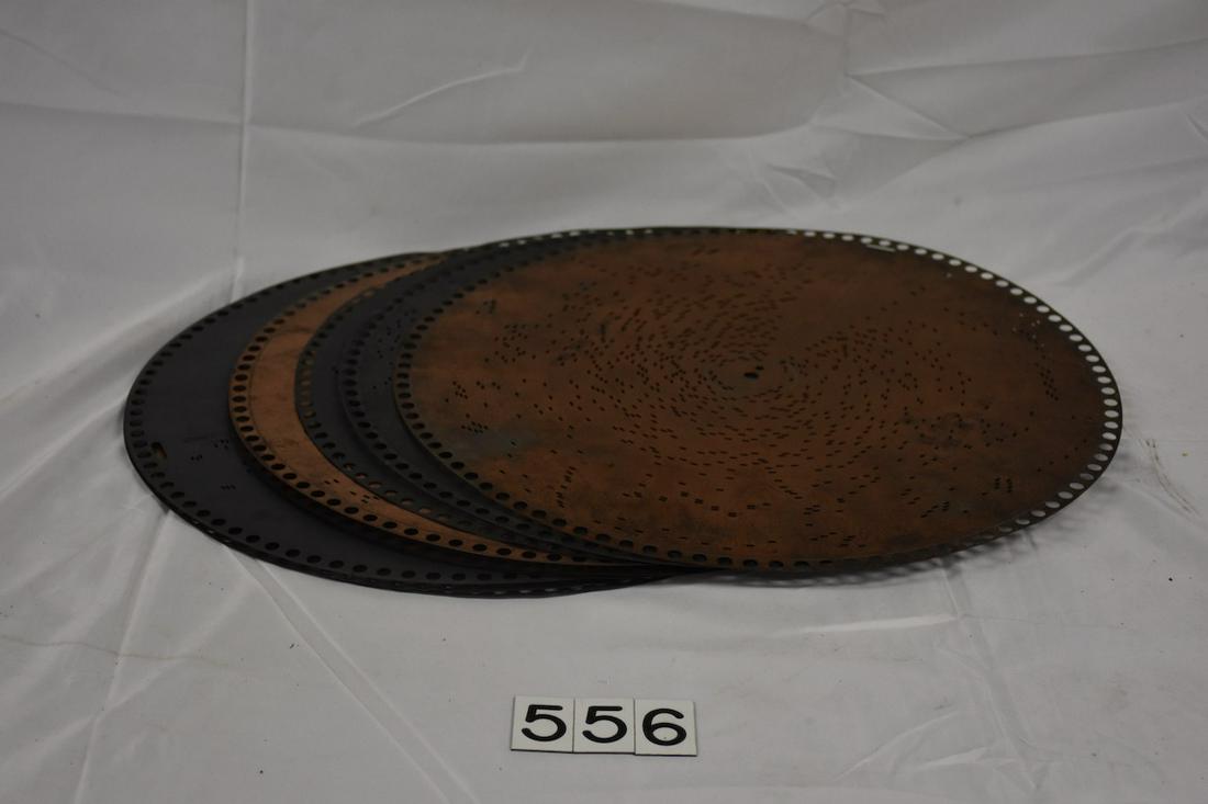 10 15-1/2" Regina Music Box Discs: 10 Total