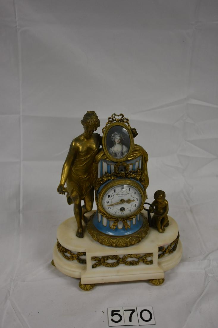 Excellent Figural French Mantle Clock (1 of 3)