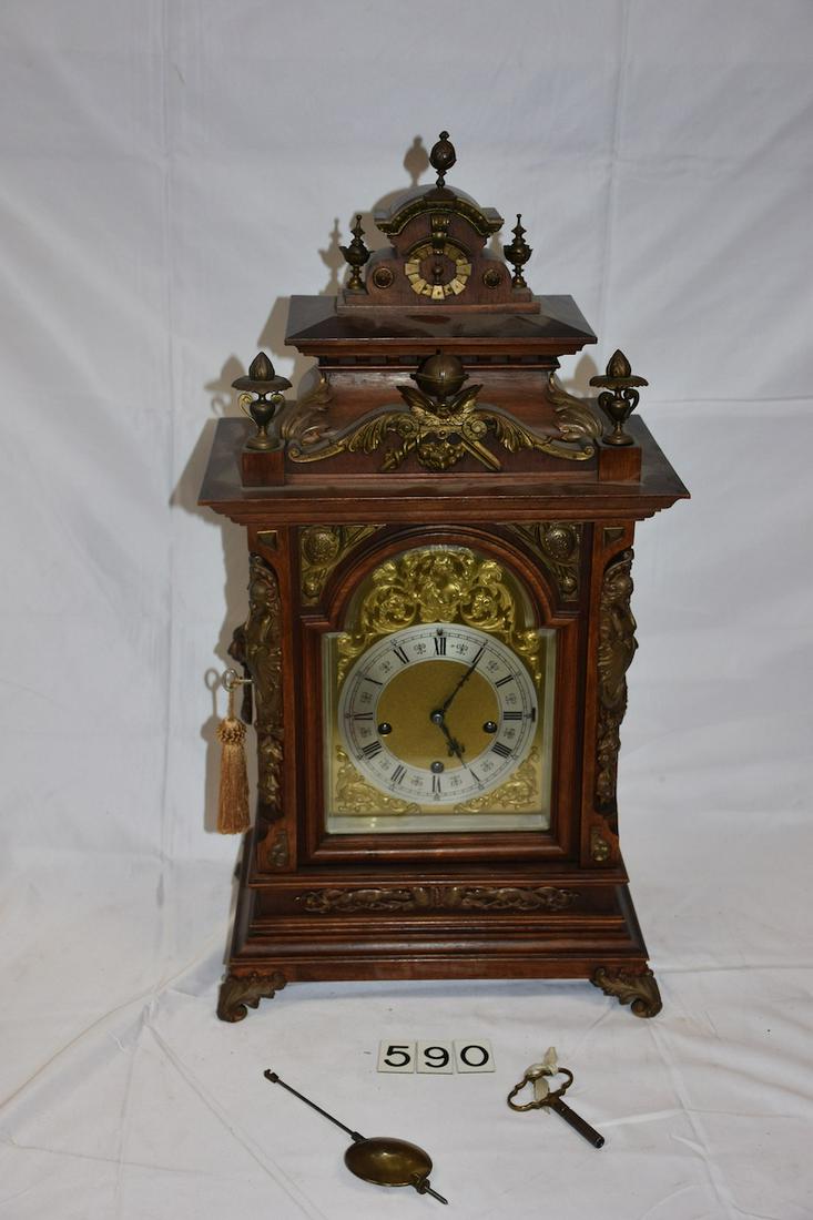 Excellent Bracket Clock with Brass appointments (1 of 5)