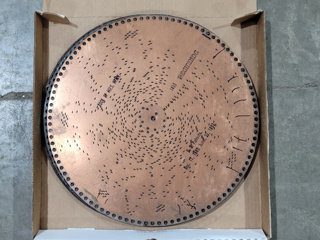 Regina 15-1/2" Music Box Discs: 9-Total