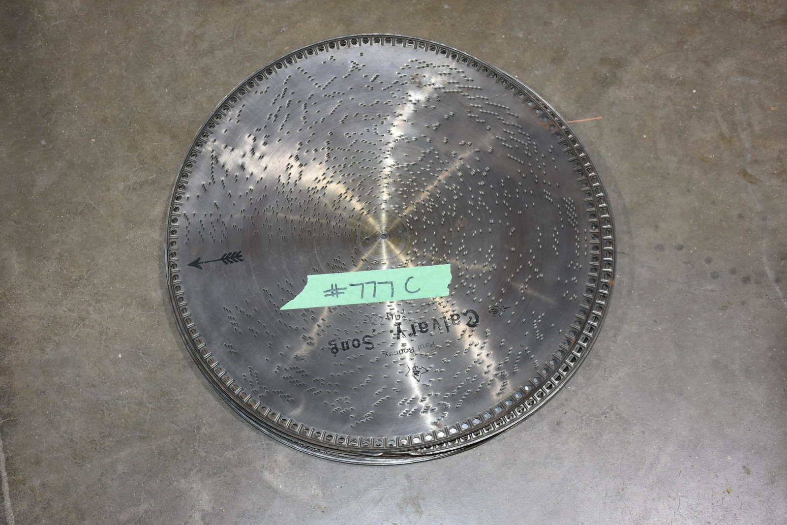 Group of Mira 18-1/2" Music Box Discs: 10 total, very good