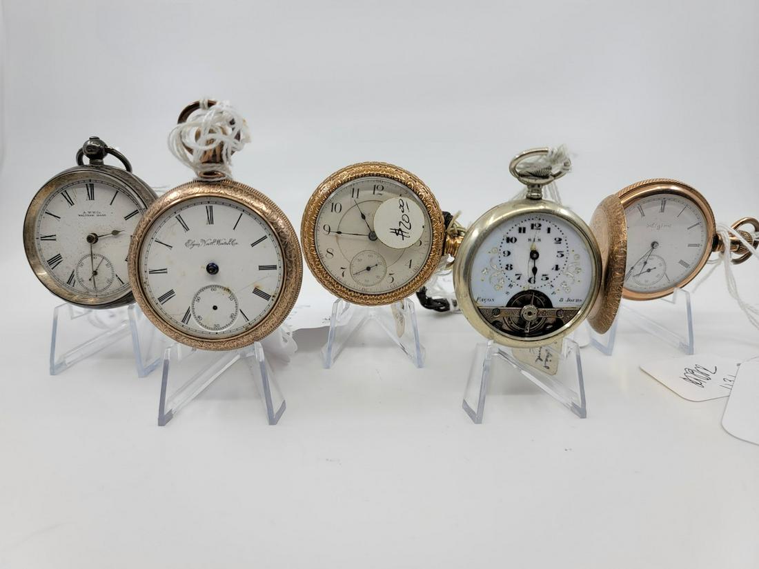 5 Pocket Watches, as is (1 of 1)