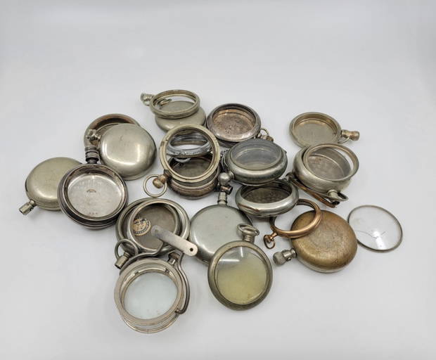 Silver Pocket Watch Cases And Parts