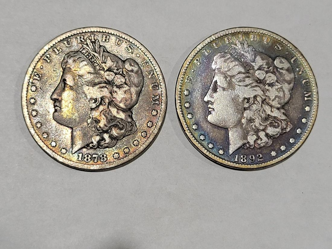 2 Morgan Silver Dollars (1 of 2)