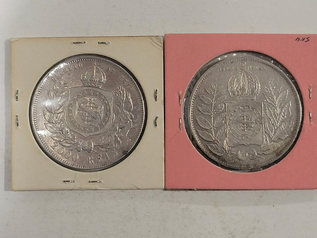 Brazil: 1852 and 1889 2000 Reis