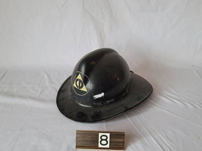 1950's Detroit Civil Defense Helmet: 1950's Detroit Civil Defense Helmet. Fiber Glass?