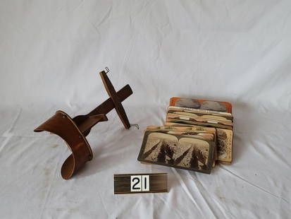 Stereoscope with Cards: 61 cards included.