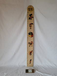 Child's Height Measurement Board: "How Tall Am I?" Made by the CNR Products, Chicago IL. 36" Long.