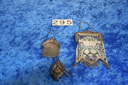 3 Antique ladies mesh purses