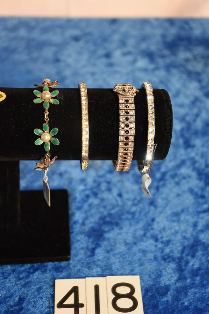 4 Bangle and Sterling Bracelets (1 of 2)