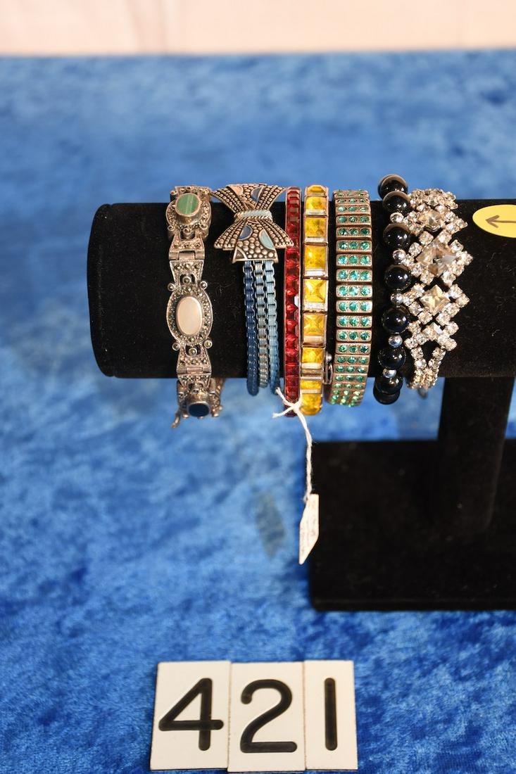 6 Sterling Bracelets and Bangles (1 of 2)