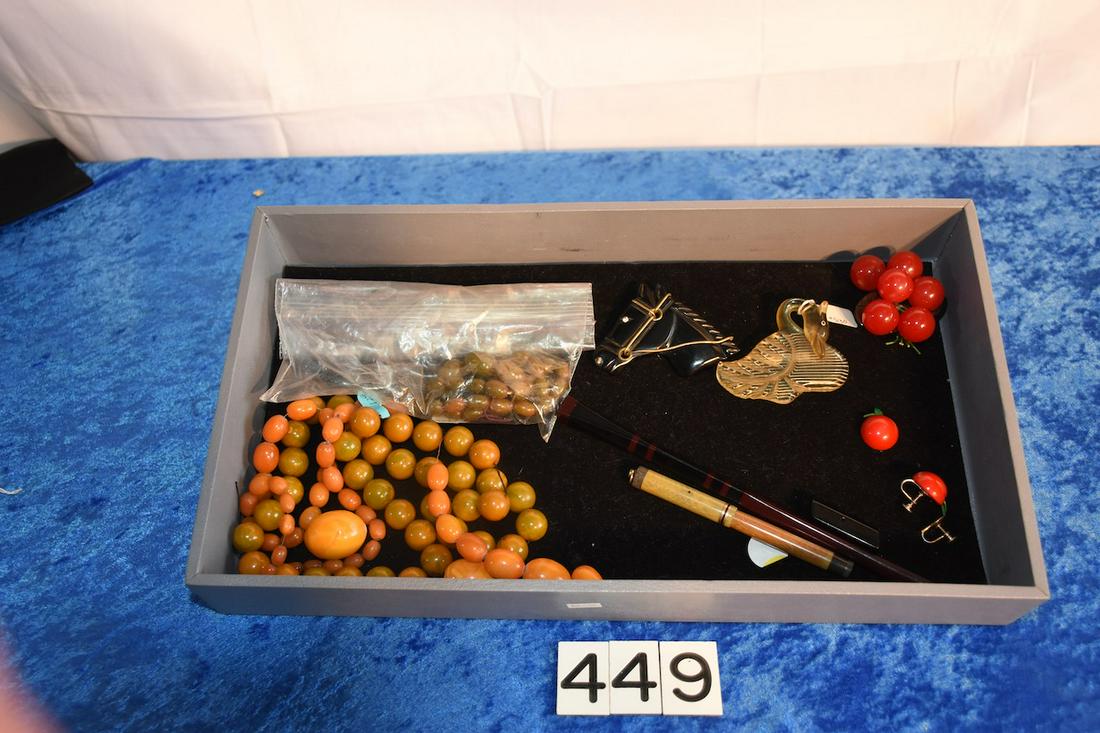 11 Piece Bakelite, Lucite, etc. (1 of 3)