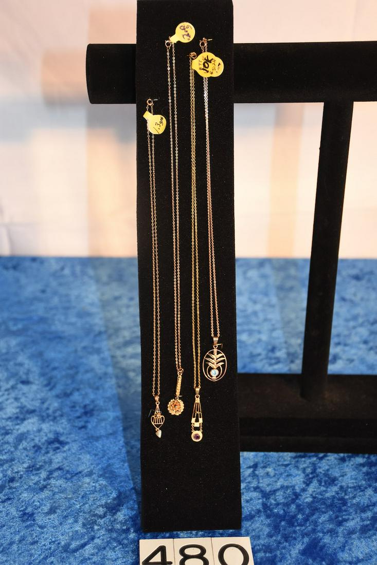 4 Necklaces with Charms (1 of 2)