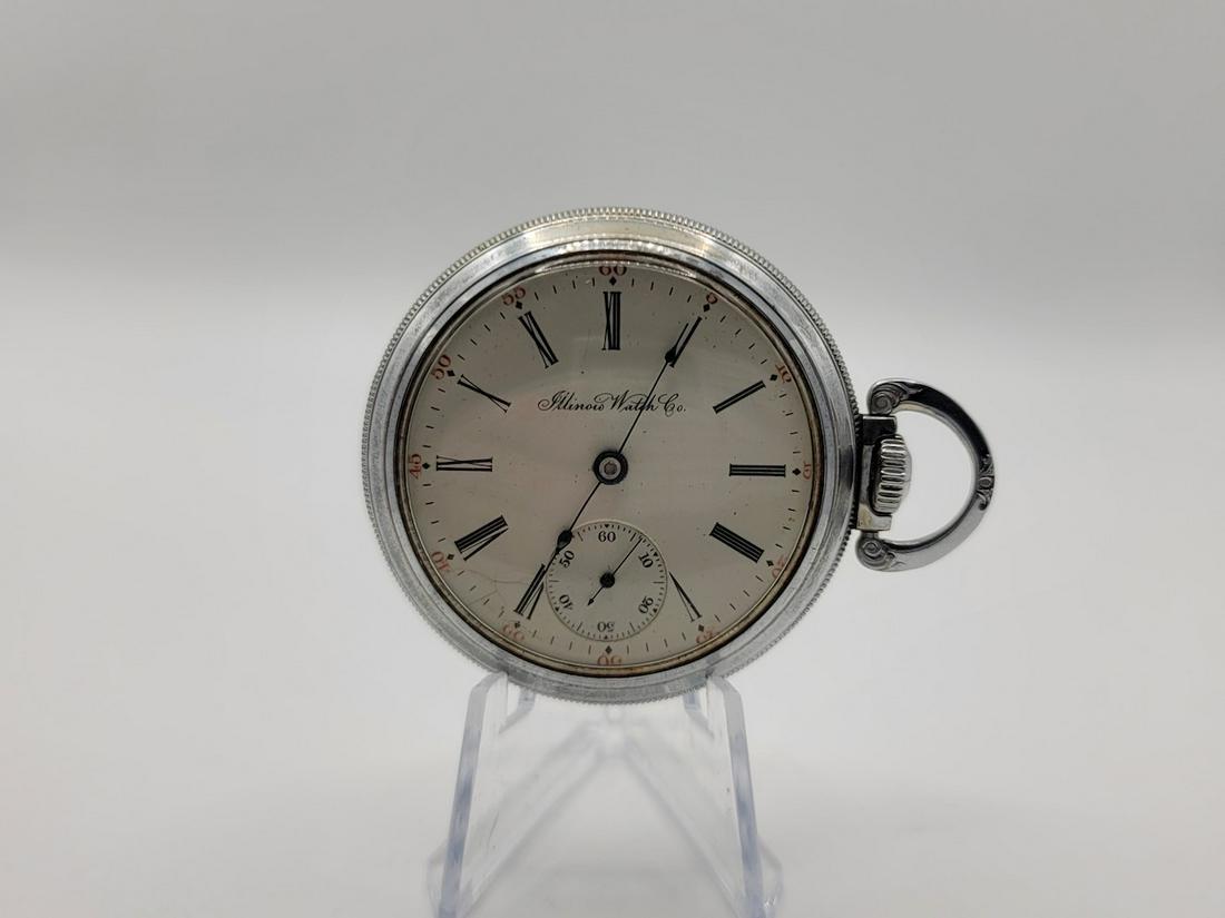 Illinois Open Face Pocket Watch (1 of 2)
