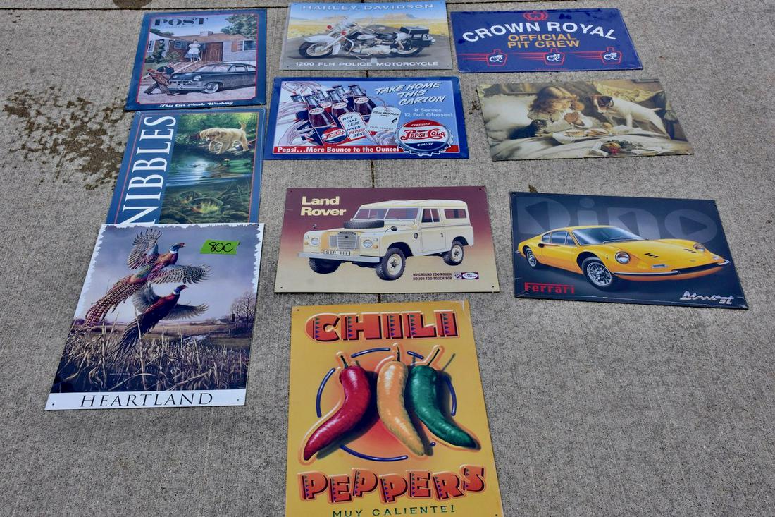 10 Modern Replica Tin Advertising Signs (1 of 1)