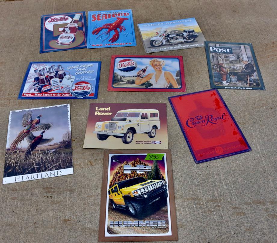 10 Modern Replica Tin Advertising Signs (1 of 1)