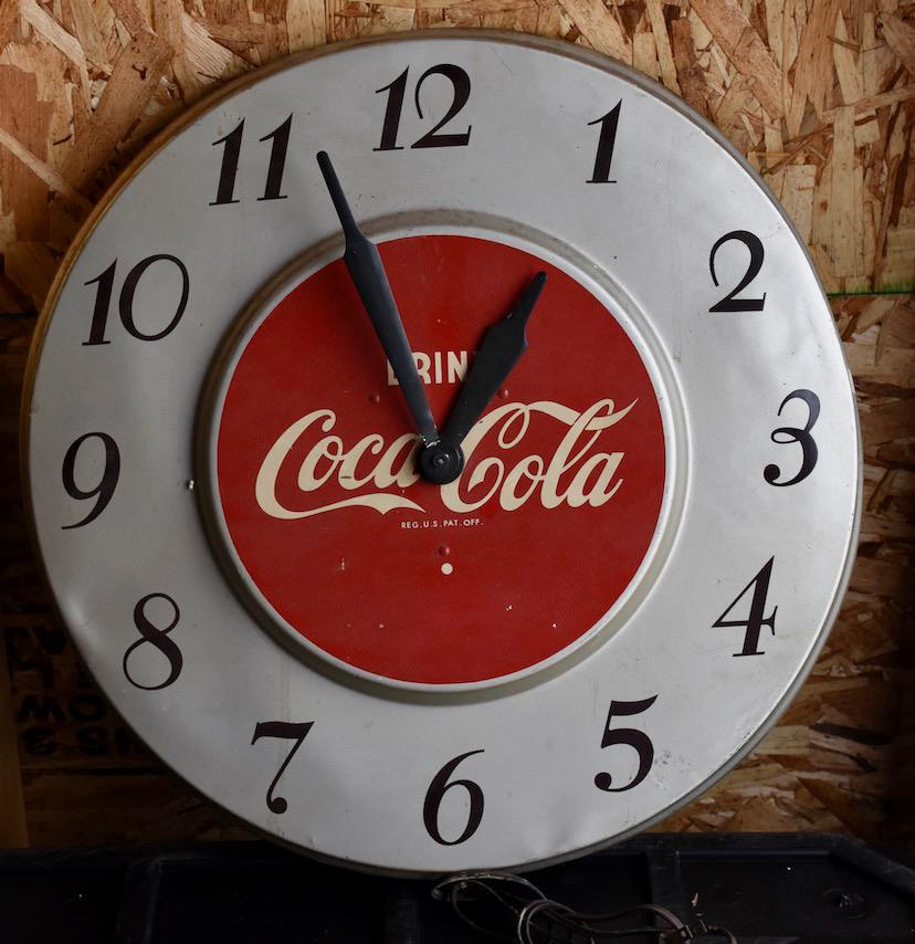 Coca Cola Metal Wall Advertising clock (1 of 1)