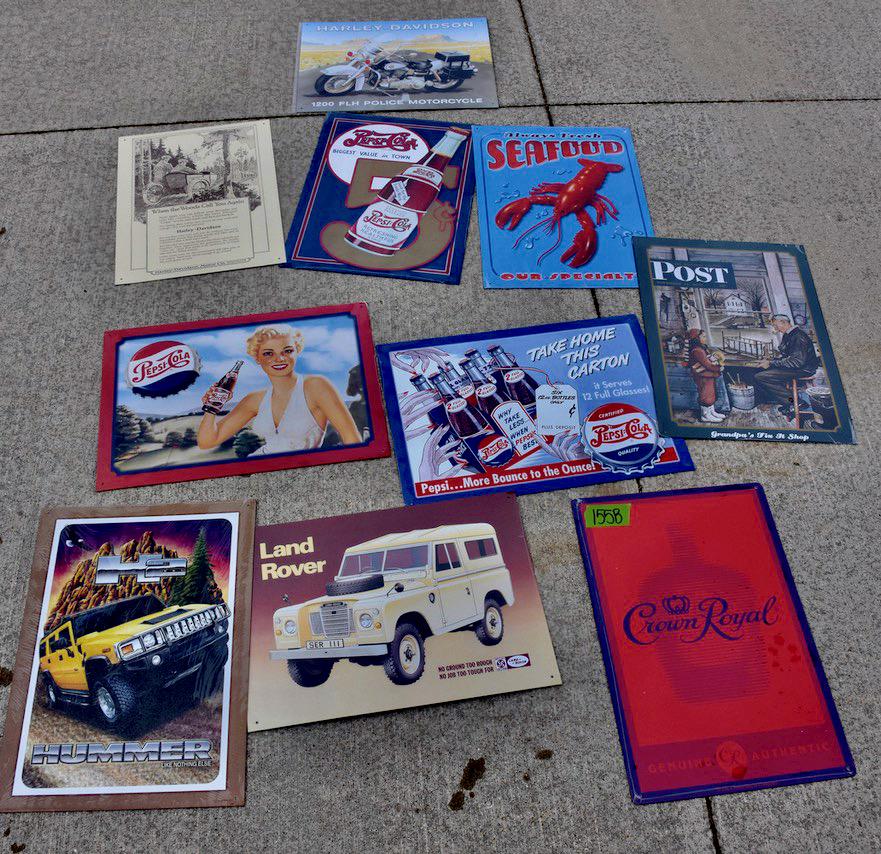 10 Modern Replica Tin Advertising Signs (1 of 1)