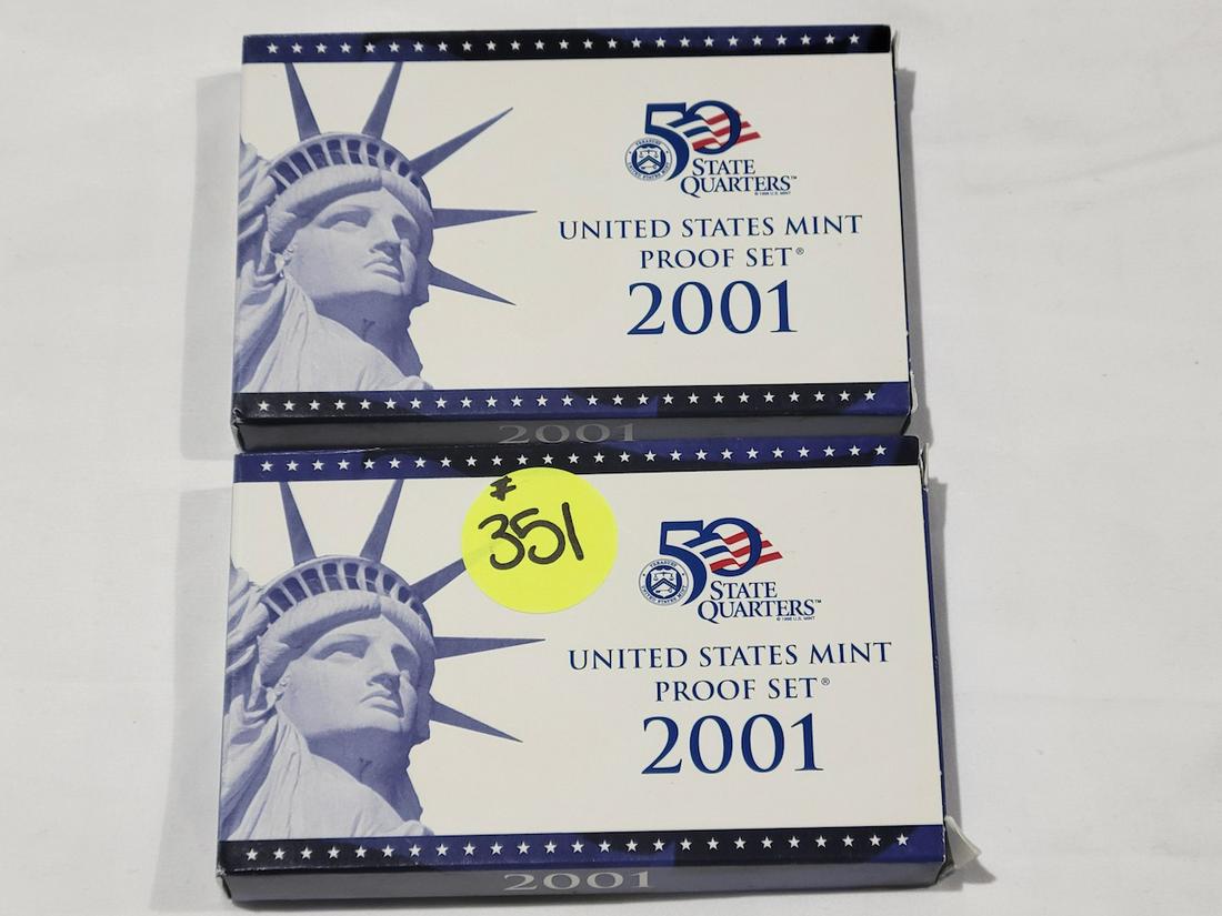 Two (2) 2001 US Mint Proof Set (1 of 1)