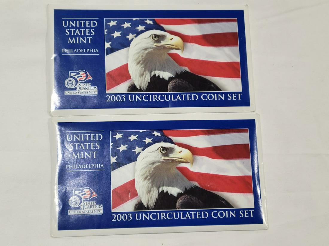 Two (2) 2003, Unc. Coin Set (1 of 1)