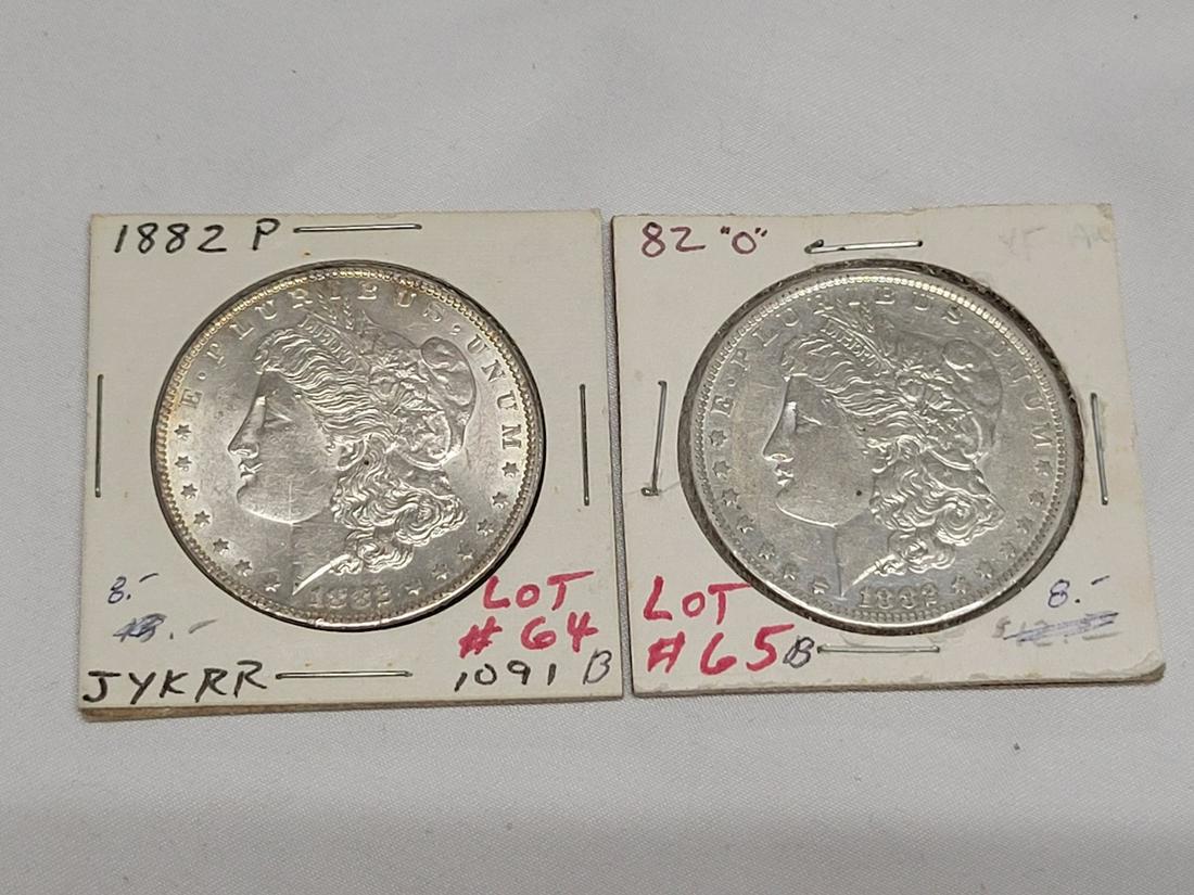 2 Morgan Silver Dollars (1 of 1)