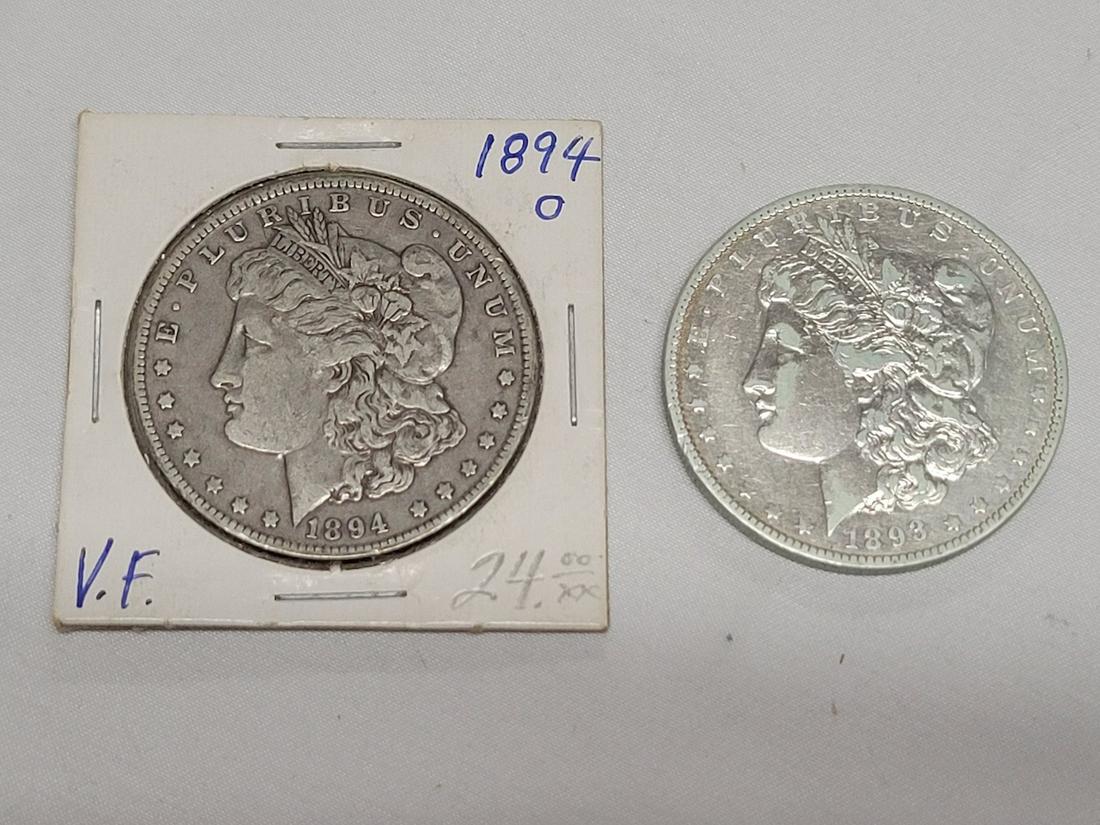 2 Morgan Silver Dollars (1 of 2)