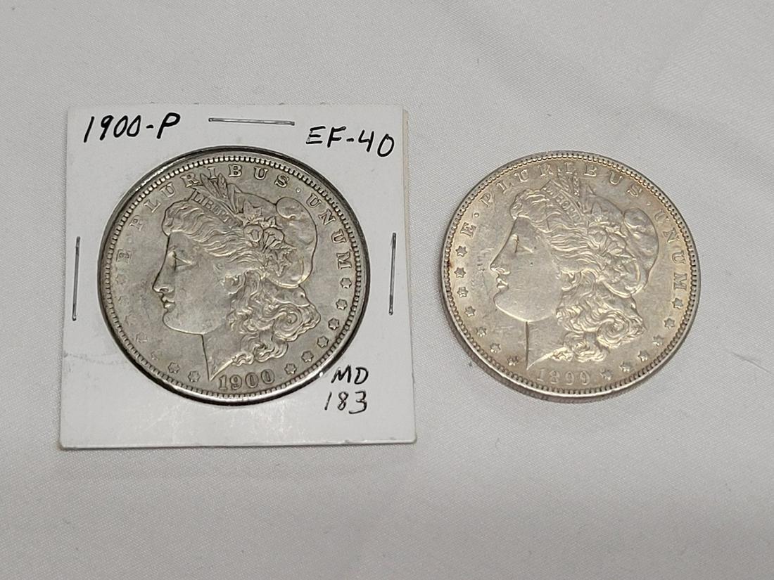 2 Morgan Silver Dollars (1 of 2)