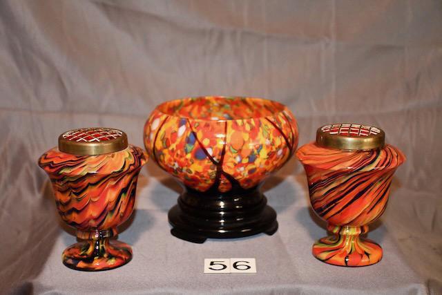 Three Pieces of Czechoslovakian Art Glass (1 of 3)
