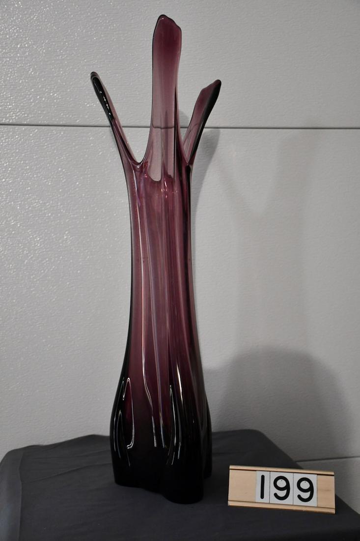 Blenko Attributed Amethyst Vase (1 of 1)