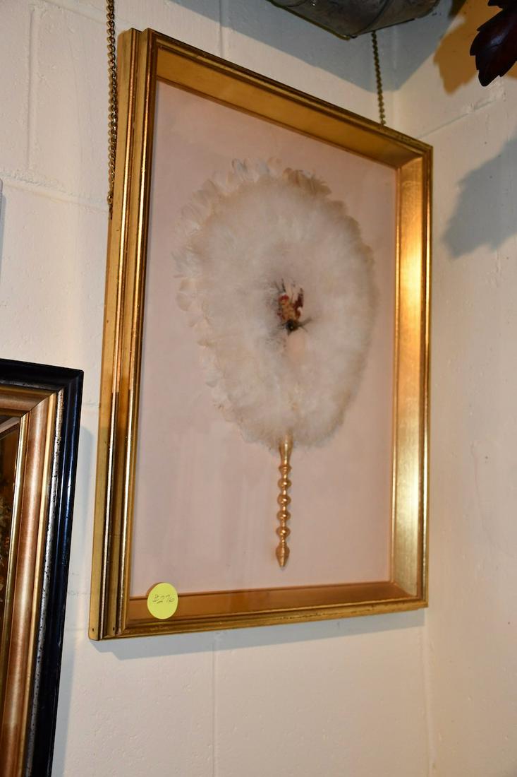 Framed Feather Fan (1 of 2)