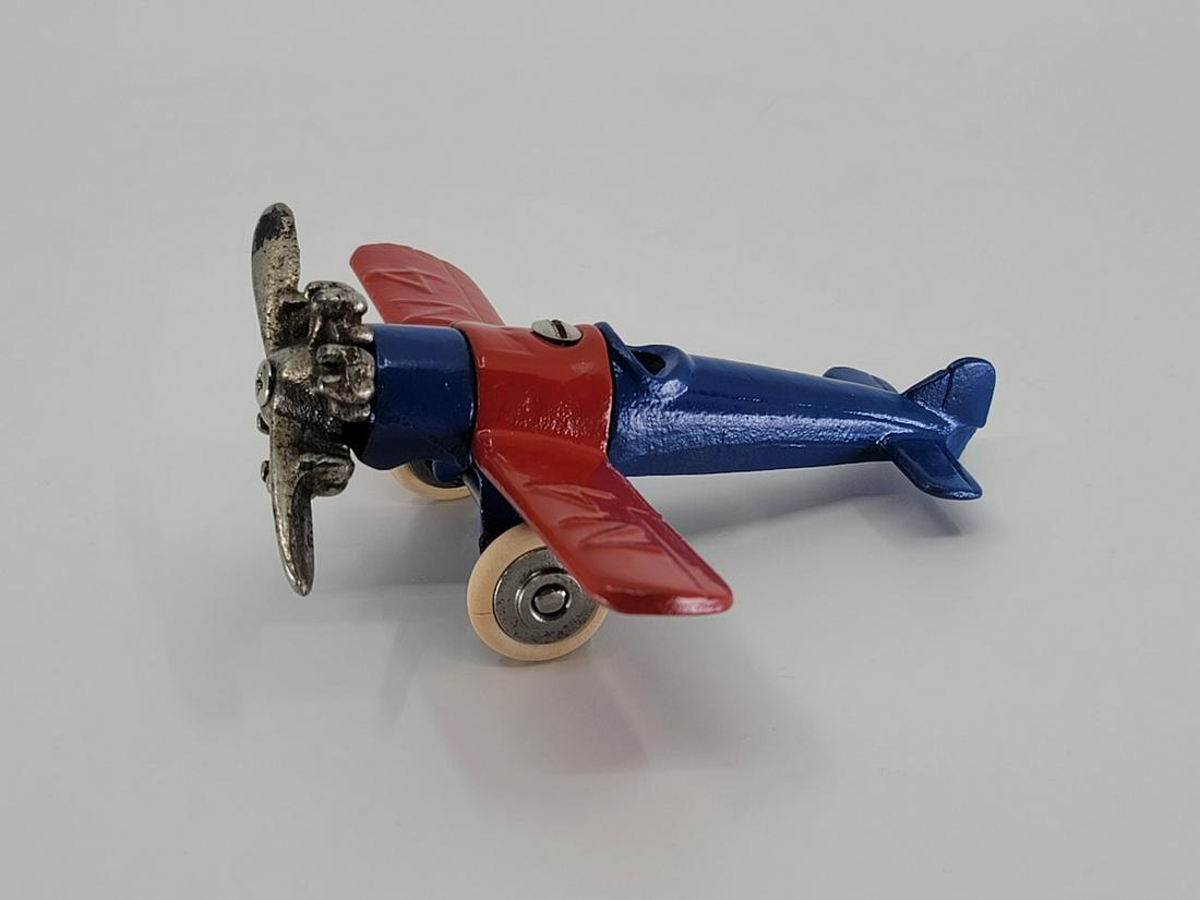 Kilgore "Radial" Two Piece Cast Iron Toy Airplane (1 of 5)