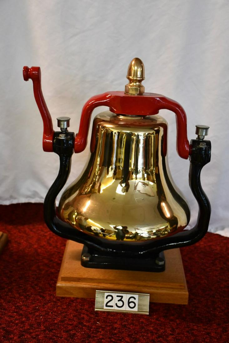 Large Brass Locomotive Bell (1 of 1)