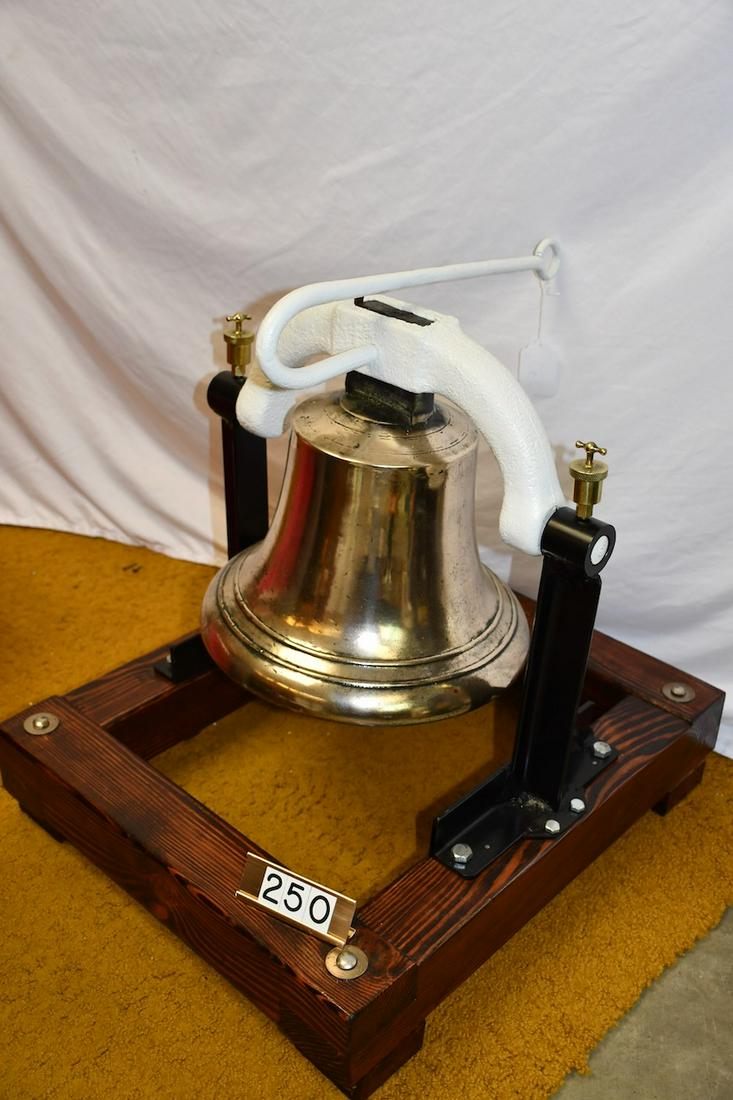 Large Brass Locomotive Bell (1 of 1)